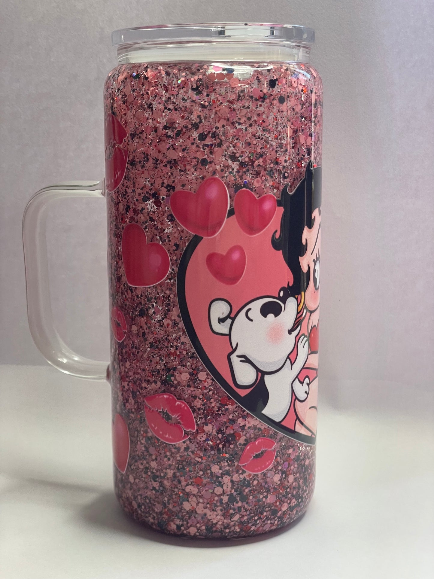 Betty boop glass cup