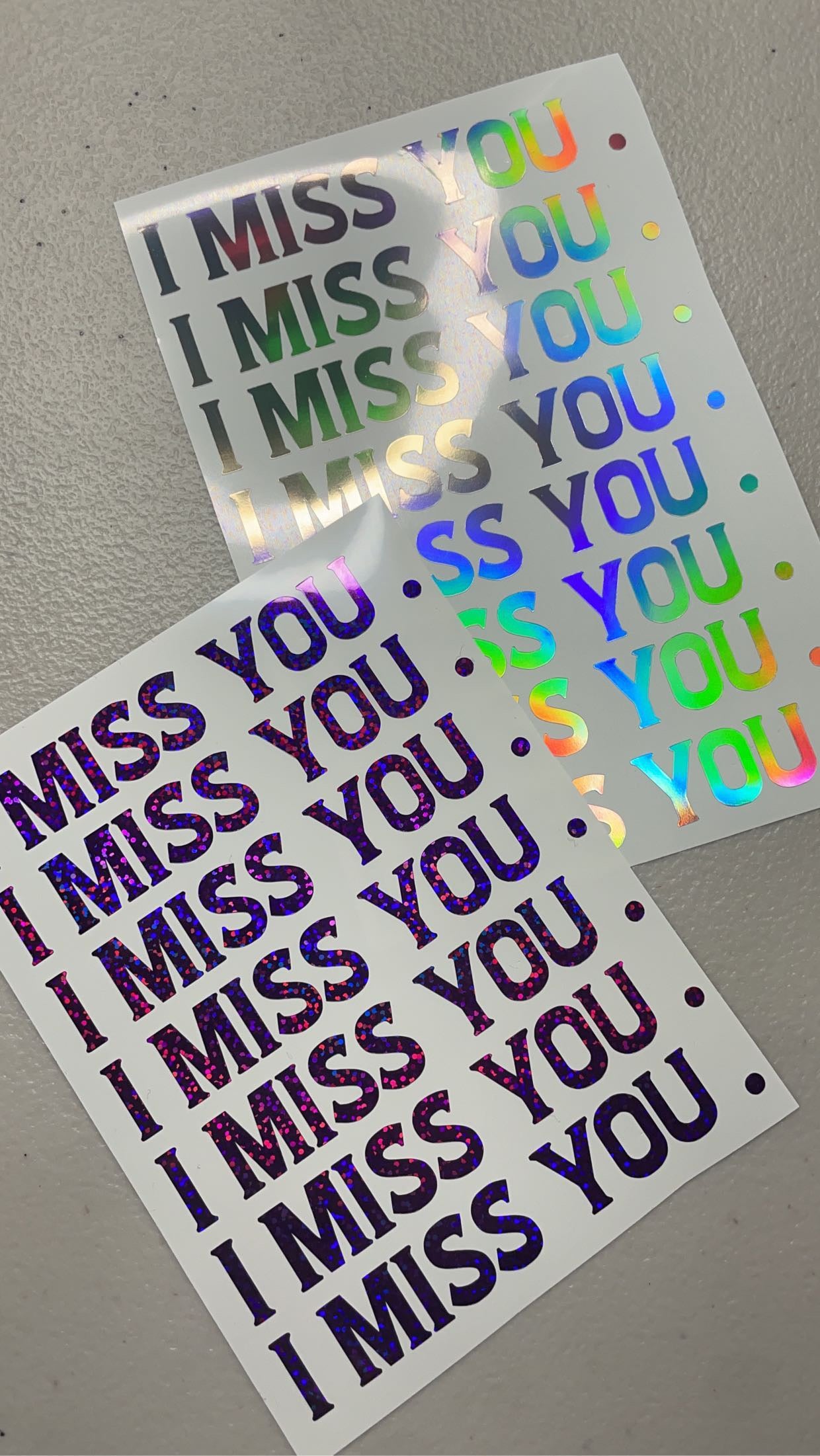 I miss you
