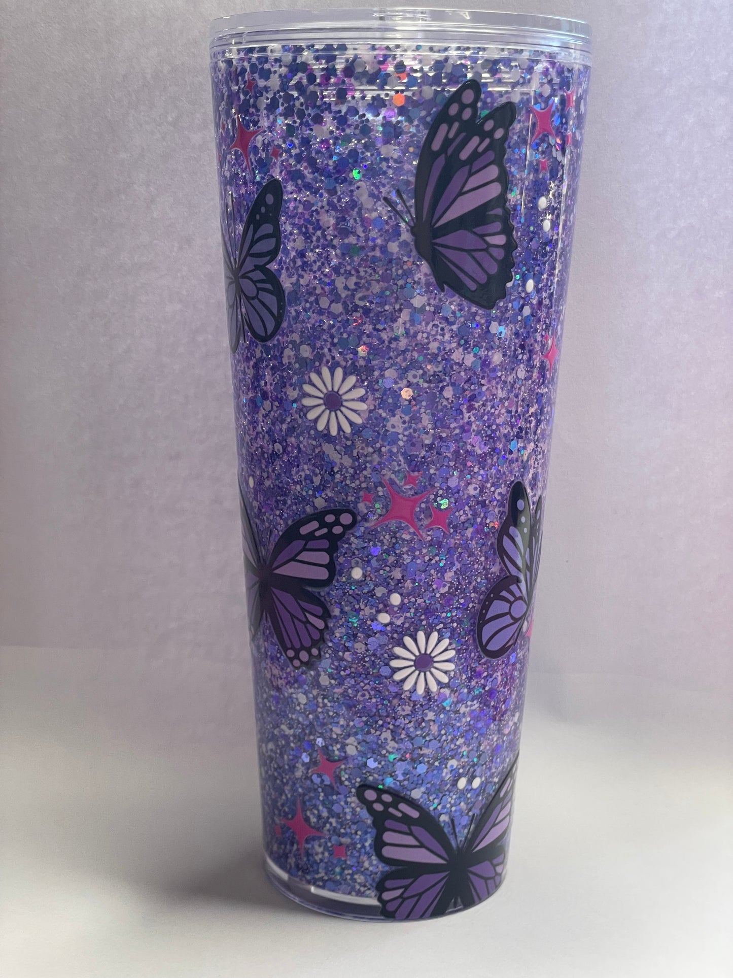 Premade butterfly tumbler 24oz