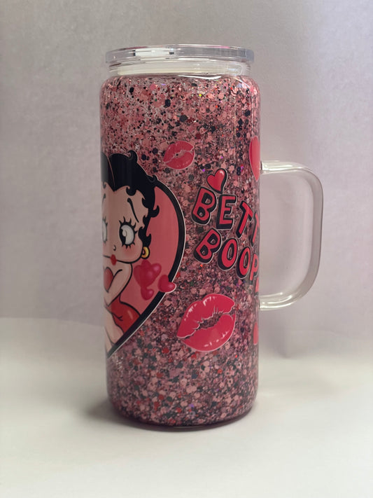 Betty boop glass cup