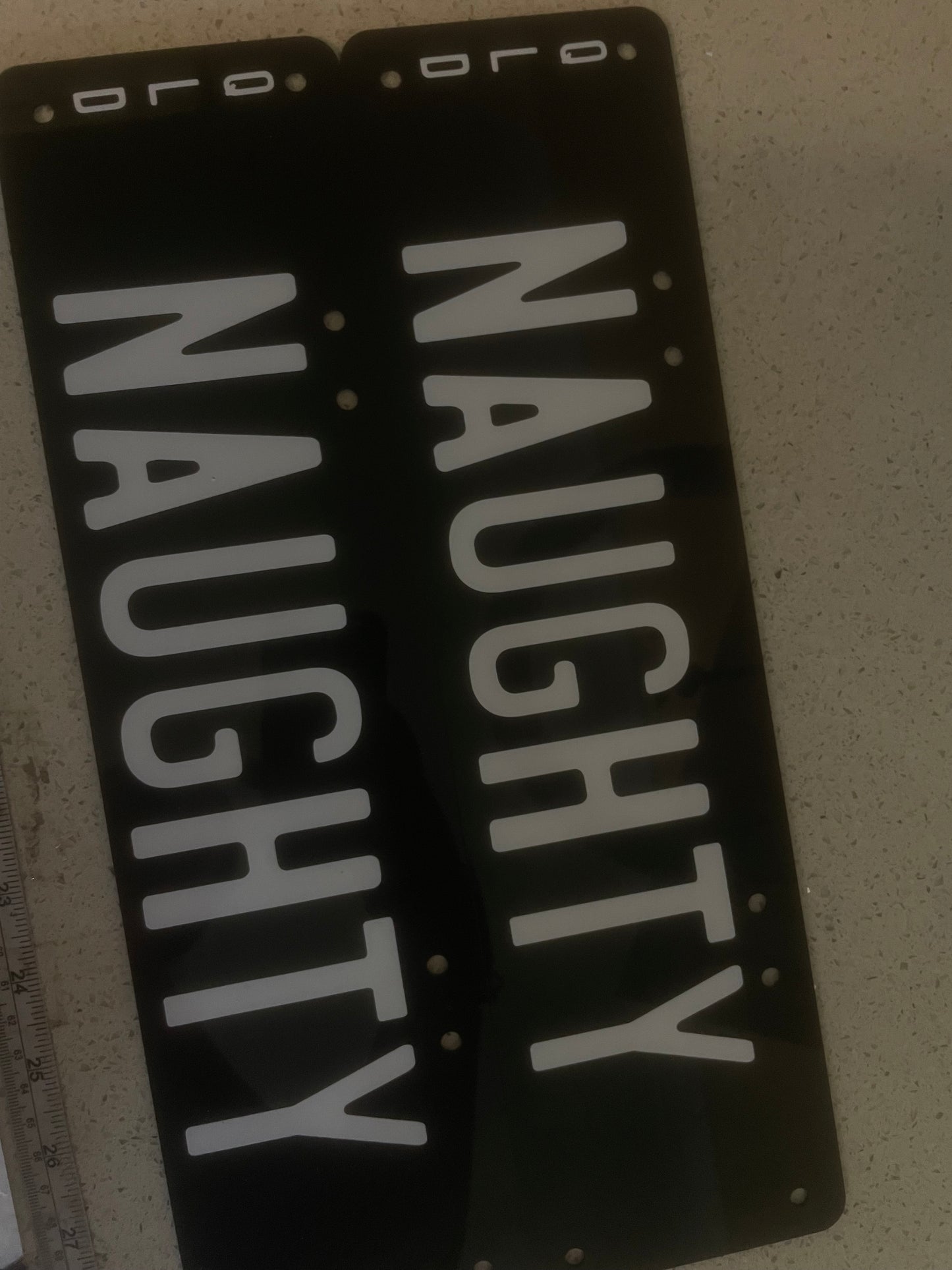 Novelty plates