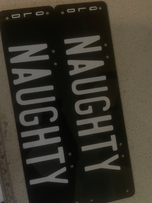 Novelty plates