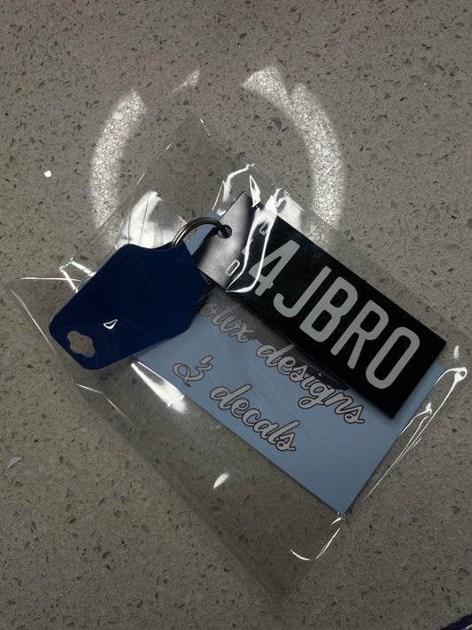 Plate keyring
