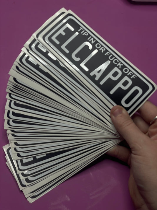 Plate stickers