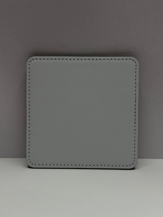 Pu leather coasters 4pk